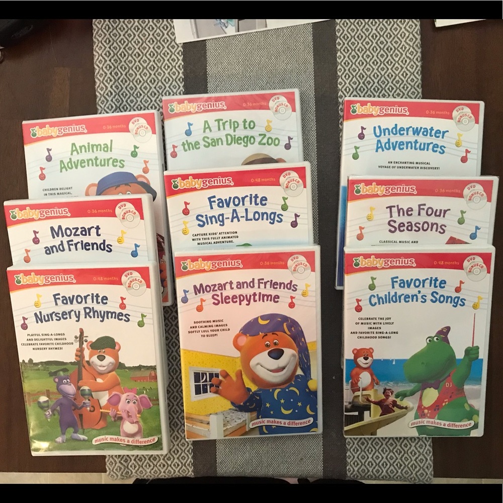 Baby Genius DVD Lot of 9